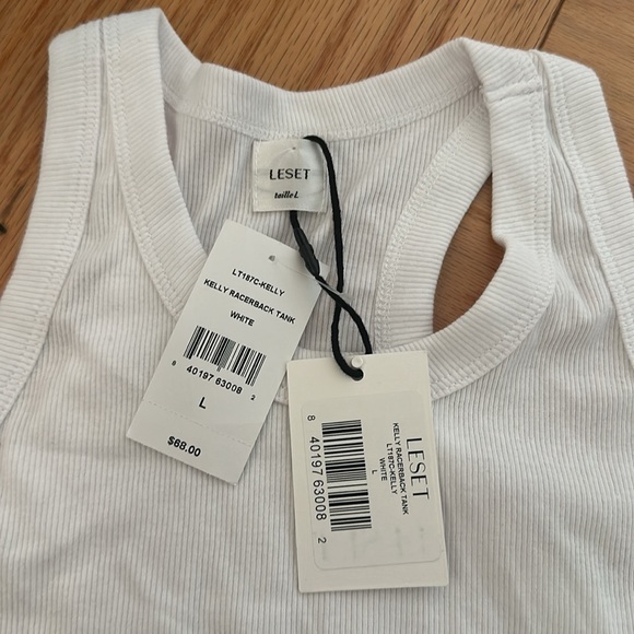 NWT Leset Kelly Racerback Tank - Picture 3 of 3